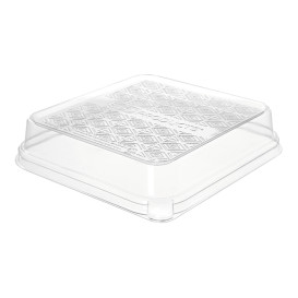 Plastic Lid for Sugarcane Food Container 18,5x18,5cm (50 Units)