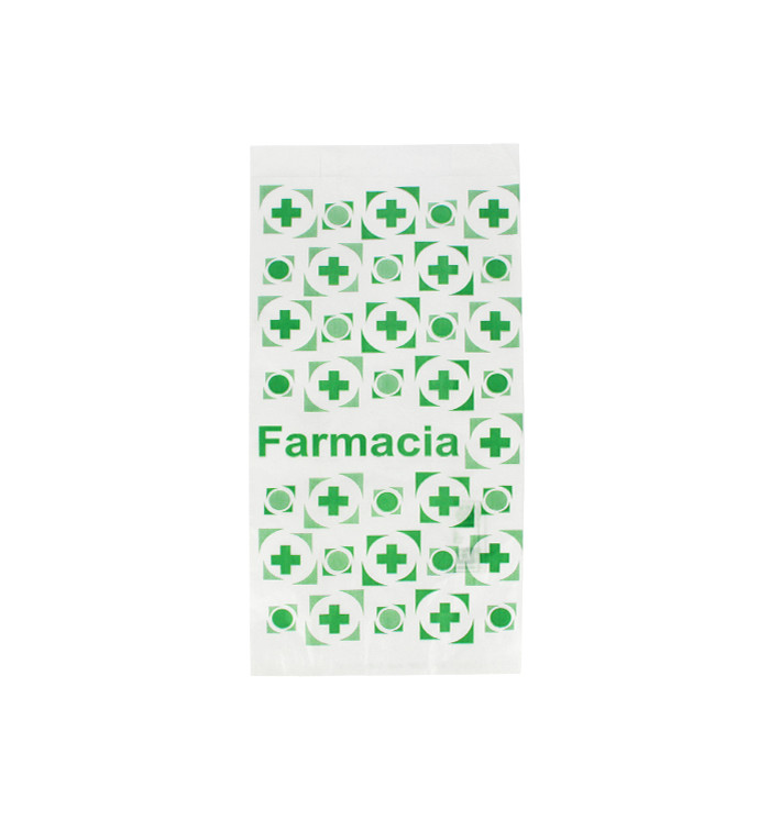 Paper Bag Pharmacy White 14+7x24cm (1000 Units) Paper Bag Pharmacy White 14+7x24cm (1000 Units)