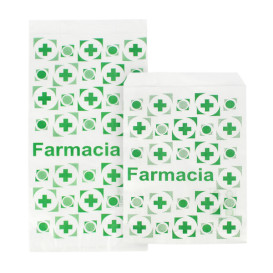 Paper Bag Pharmacy White 12+6x20cm (1.000 Units)