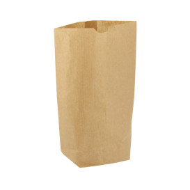 Paper Bag with Hexagonal Base Kraft 14x19cm (50 Units)