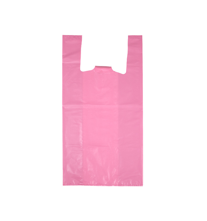 Plastic T-Shirt Bag 70% Recycled “Colors” Pink 42x53cm 50µm (1.000 Units) Plastic T-Shirt Bag 70% Recycled “Colors” Pink 42x53cm 50µm (1.000 Units)