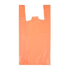 Plastic T-Shirt Bag 70% Recycled “Colors” Orange 42x53cm 50µm (1.000 Units)