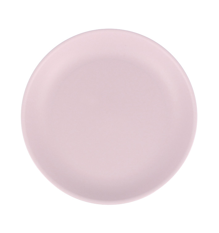 Reusable Plate Durable PP Mineral Pink Ø21cm (54 Units) Reusable Plate Durable PP Mineral Pink Ø21cm (54 Units)