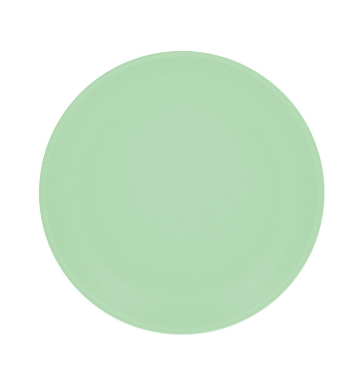 Reusable Plate Durable PP Mineral Green Ø27,5cm (6 Units) Reusable Plate Durable PP Mineral Green Ø27,5cm (6 Units)
