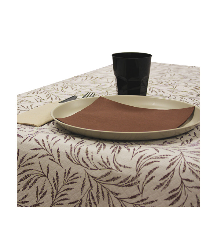 Pre-Cut Paper Tablecloth 1x1m "Wild Plant" 40g/m² (400 Units) Pre-Cut Paper Tablecloth 1x1m "Wild Plant" 40g/m² (400 Units)