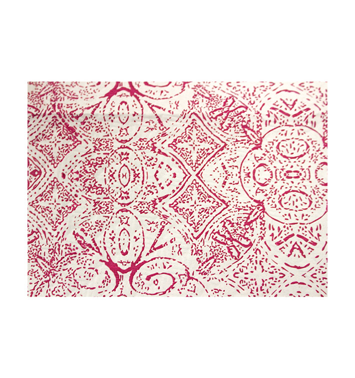 Pre-Cut Paper Tablecloth 1x1m "Mosaic" Burgundy 40g/m² (400 Units) Pre-Cut Paper Tablecloth 1x1m "Mosaic" Burgundy 40g/m² (400 Units)
