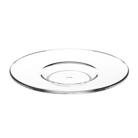 Reusable Plastic Plate SAN for Cup “Espresso” Transparent 80ml (36 Units)