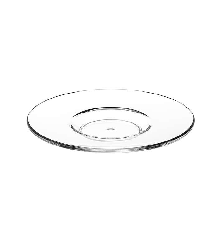 Reusable Plastic Plate SAN for Cup “Espresso” Transparent 80ml (36 Units) Reusable Plastic Plate SAN for Cup “Espresso” Transparent 80ml (36 Units)