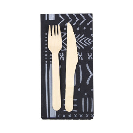 Paper Napkin Double Point "Tribal"  1/8 40x40cm (1200 Units) 