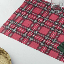 Placemat of Paper in Red "Glasgow" 30x40cm 40g/m² (1.000 Units)