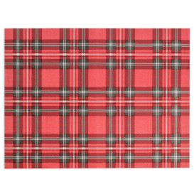 Placemat of Paper in Red "Glasgow" 30x40cm 40g/m² (1.000 Units)