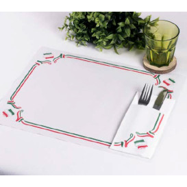 Placemat of Paper in White "Italy" 30x40cm 40g/m² (1.000 Units)