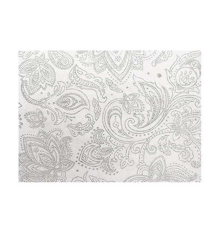 Non-Woven Tablecloth Roll 0,4x48m "Mandala" Grey 50g/m² P40cm (6 Units)