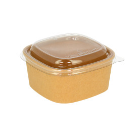 Plastic Lid rPET Crystal 13x13cm (300 Units)