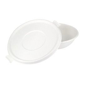 Sugarcane Lid White for Bowl 710 and 1360ml (400 Units)  