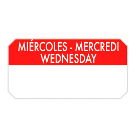 Self-Adhesive Rectangular Roll "Wednesday" 5x2,5cm (1.000 Units)