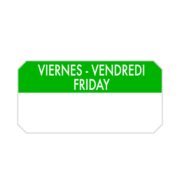Self-Adhesive Rectangular Roll "Friday" 5x2,5cm (1.000 Units) Self-Adhesive Rectangular Roll "Friday" 5x2,5cm (1.000 Units)
