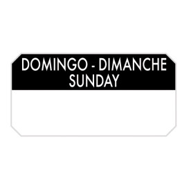 Self-Adhesive Rectangular Roll "Sunday" 5x2,5cm (1.000 Units)