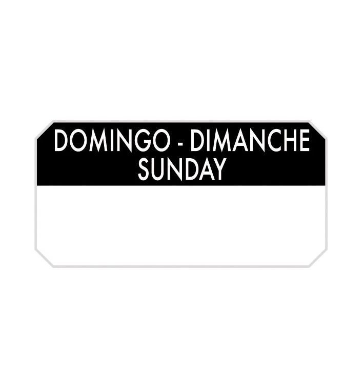 Self-Adhesive Rectangular Roll "Sunday" 5x2,5cm (1.000 Units) Self-Adhesive Rectangular Roll "Sunday" 5x2,5cm (1.000 Units)
