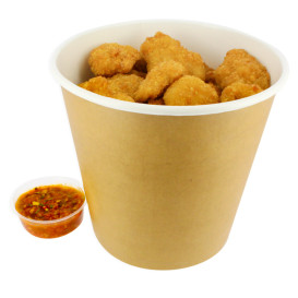 Paper Chicken Bucket with Lid 3990ml (100 Units)