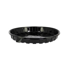 Cake Container APET Black Ø28,5cm (10 Units)