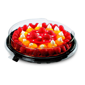 Lid for Cake Container APET Ø18x6cm (210 Units)