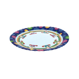 Paper Plate Clown Design 23cm (8 Units) 