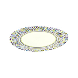 Paper Plate "Rayas y Topos" Design 23cm (8 Units) 