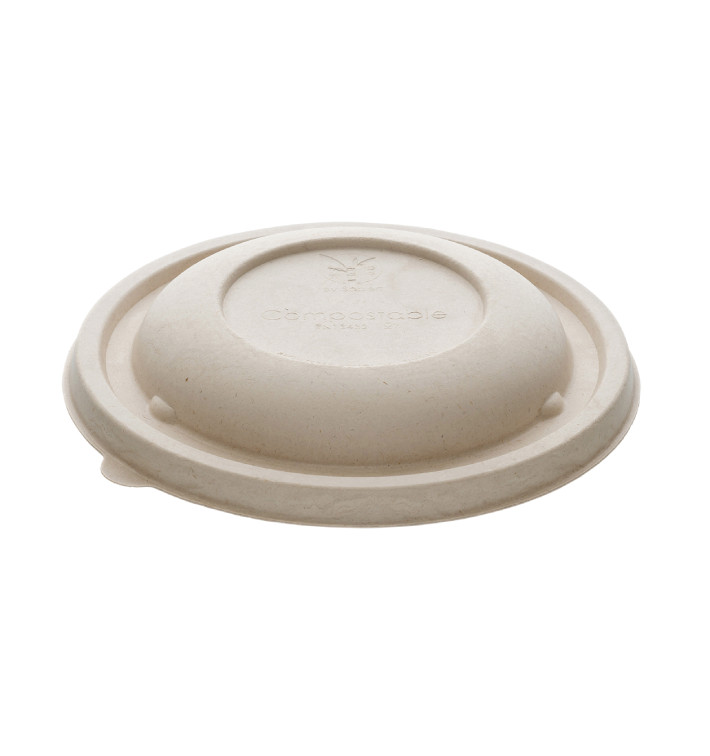 Sugarcane Lid for Bowl Ø17x3cm (50 Units) Sugarcane Lid for Bowl Ø17x3cm (50 Units)