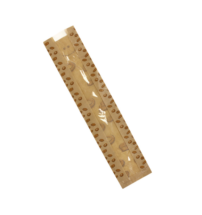 Paper Food Bag "Panes" 9+5x50cm (1000 Units) Paper Food Bag "Panes" 9+5x50cm (1000 Units)