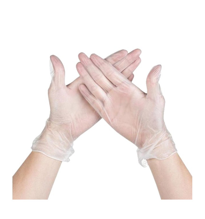 Vinyl Gloves Clear Size L (100 Units) Vinyl Gloves Clear Size L (100 Units)