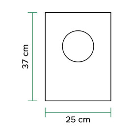 Plastic Bag Block 100% Biodegradable 25x37cm (100 Units)