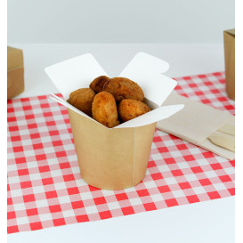 Paper Take-Out Container 100% ECO Kraft 16Oz/480ml (50 Units)