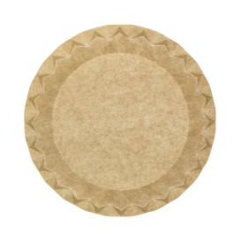 Kraft Paper Plate “Flower” Ø23cm 245g/m² (600 Units)