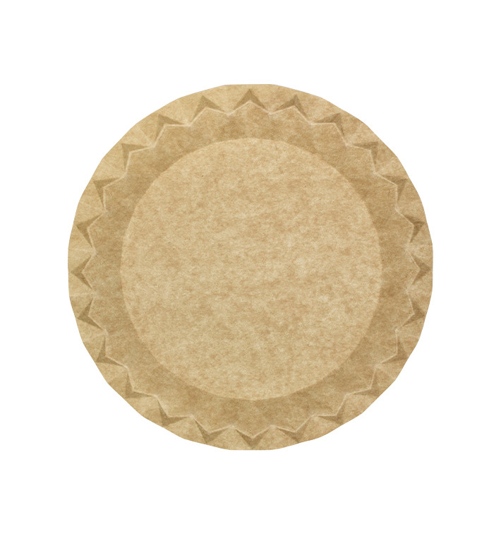 Kraft Paper Plate “Flower” Ø23cm 245g/m² (50 Units) Kraft Paper Plate “Flower” Ø23cm 245g/m² (50 Units)
