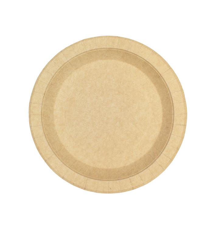 Paper Plate Round Greaseproof Shape Kraft Ø18cm 245g/m² (50 Units) Paper Plate Round Greaseproof Shape Kraft Ø18cm 245g/m² (50 Units)