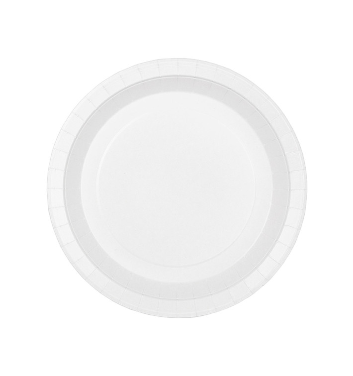 Paper Plate Round Greaseproof Shape White Ø18cm 250g/m² (350 Units) Paper Plate Round Greaseproof Shape White Ø18cm 250g/m² (350 Units)