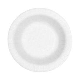 Paper Deep Plate Greaseproof Shape White  Ø19cm 250g/m² (50 Units) 