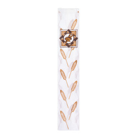 Paper Food Bag "Espigas" 9+3x51cm (125 Units) 