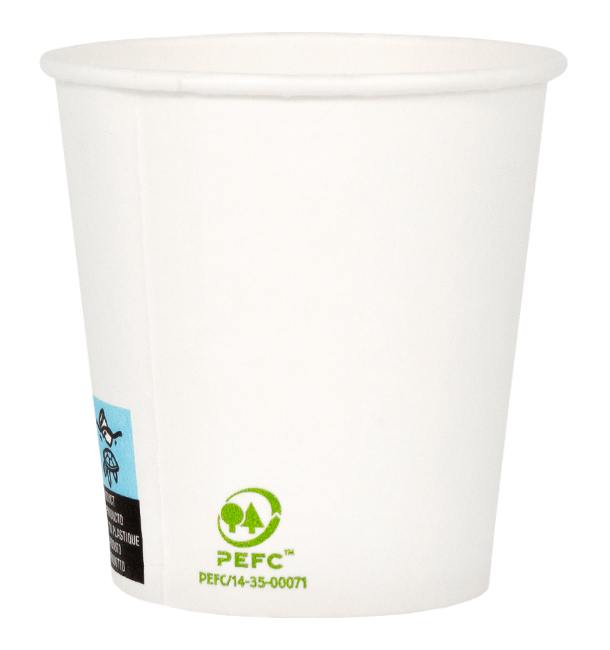 Paper Cup White 4 Oz/120ml Ø6,2cm (80 Units) 