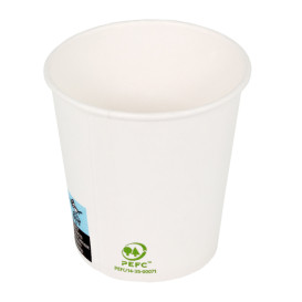 Paper Cup White 4 Oz/120ml Ø6,2cm (80 Units)  