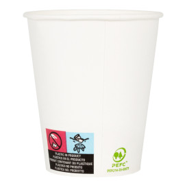 Paper Cup White 6Oz/180ml Ø7,0cm (100 Units) 