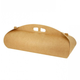 Kraft Paper Swiss Roll Cake Box 35x10x10cm (100 Units)