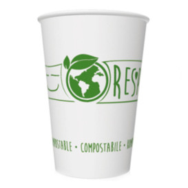 Paper Cup "Bio" White 7Oz/220ml (1000 Uds)