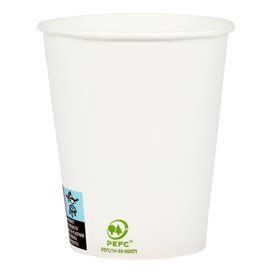 Paper Cup White 9 Oz/280ml Ø8,0cm (50 Units) 