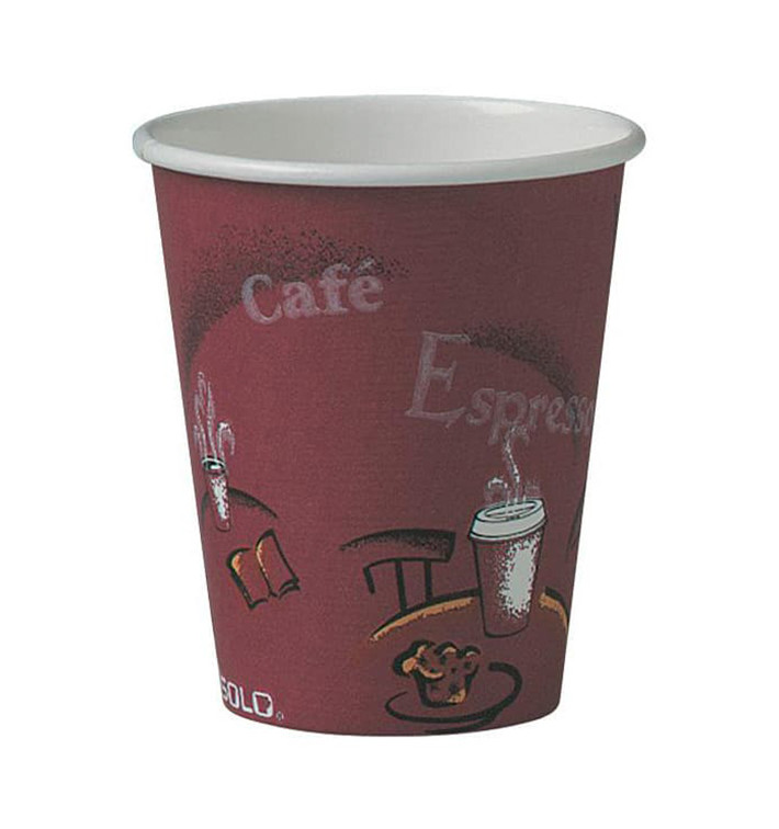 Paper Cup "Bistro" 8 Oz/240ml Ø8,0cm (1000 Units) Paper Cup "Bistro" 8 Oz/240ml Ø8,0cm (1000 Units)