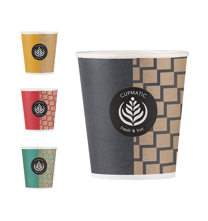 Paper Cup "Cupmatic" 8 Oz/210ml Ø7,0cm (100 Units) Paper Cup "Cupmatic" 8 Oz/210ml Ø7,0cm (100 Units)
