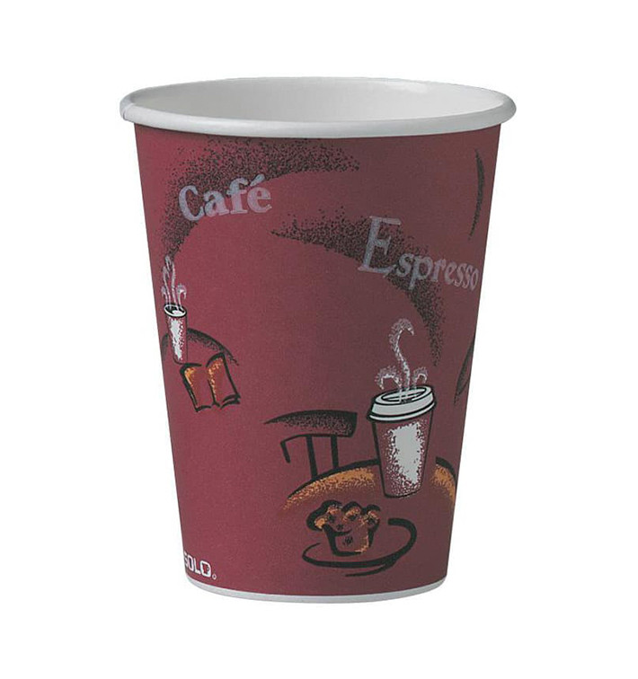 Paper Cup "Bistro" 12 Oz/360ml Ø8,9cm (1000 Units) Paper Cup "Bistro" 12 Oz/360ml Ø8,9cm (1000 Units)
