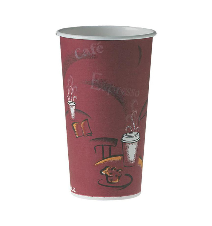 Paper Cup "Bistro" 20 Oz/600ml Ø8,9cm (40 Units) Paper Cup "Bistro" 20 Oz/600ml Ø8,9cm (40 Units)