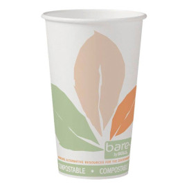 Paper Cup PLA "Bare" 16 Oz/500ml Ø8,9cm (50 Units) 